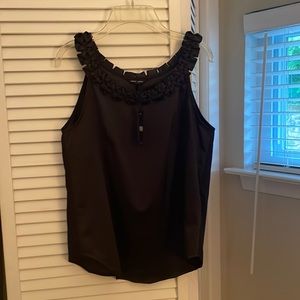 NWT black dressy top for hot days. Size Small